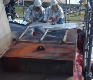 A prefabricated Hot-Tek module was installed and task welded into place.