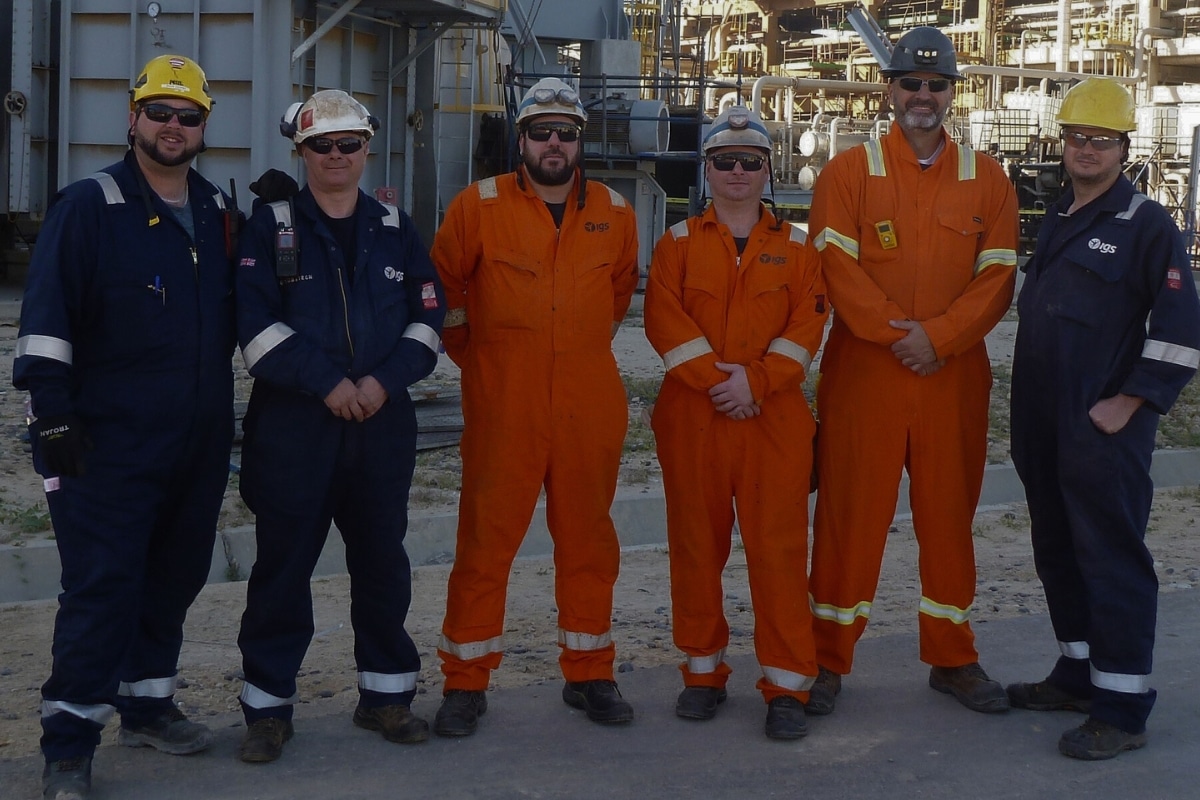 tube tech team at refinery