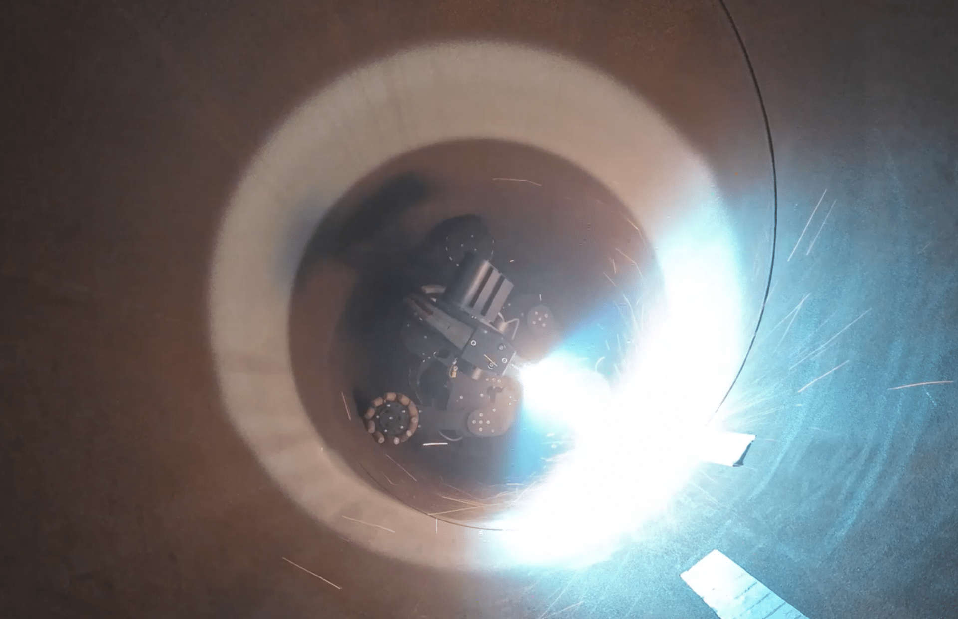 Finger Slug Catcher Corrosion Protection w Metalspray Pipe ID Rover Cladding