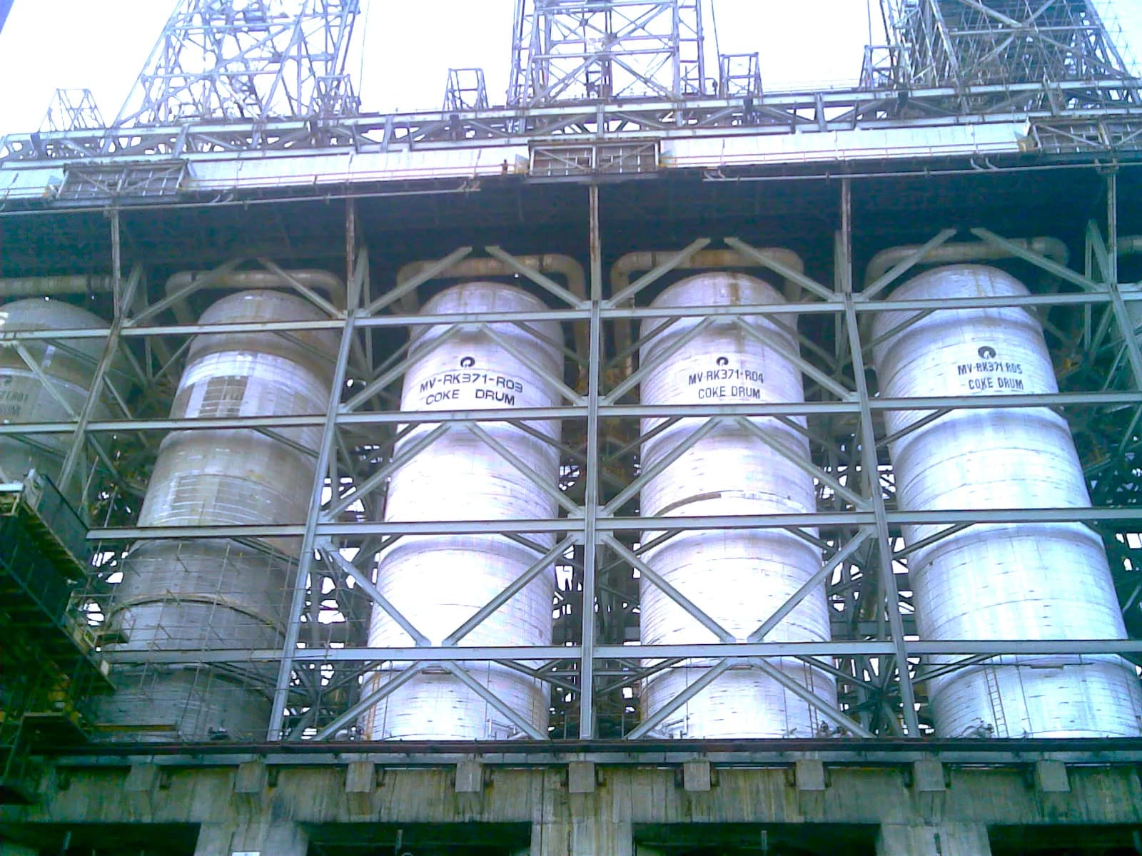 coke drum structural welding