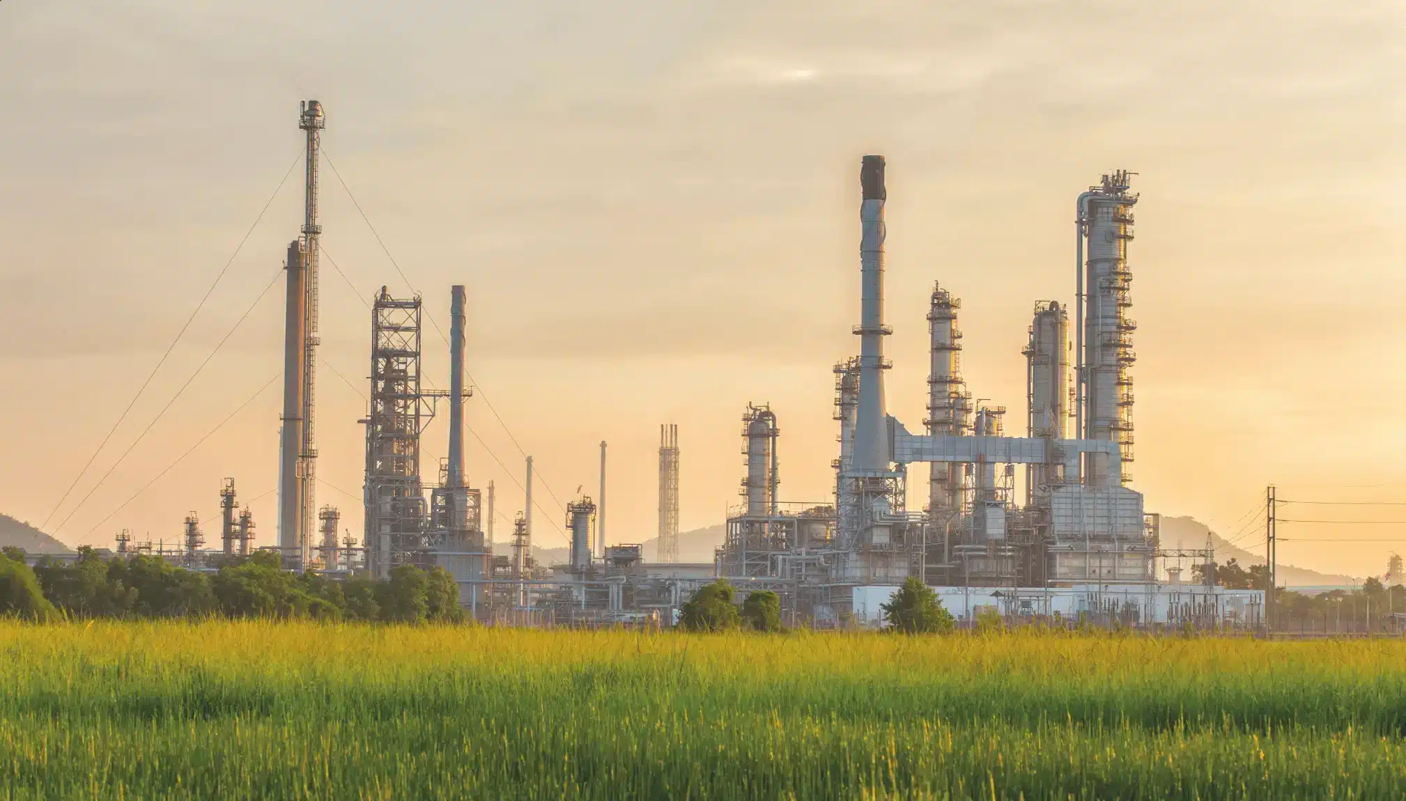 refinery field